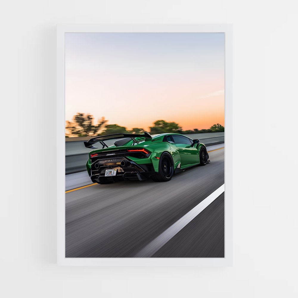 Poster Huracan sur Route – affiche Lamborghini (vue 3)